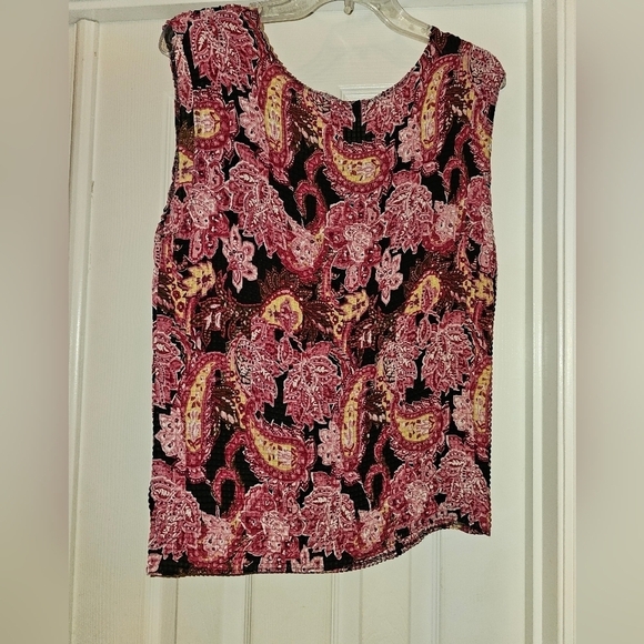 NEW NOTATIONS 2 PIECE BUTTON DOWN SHIRT AND MATCHING TANK TOP Shirt Plus Size XL - Picture 4 of 10